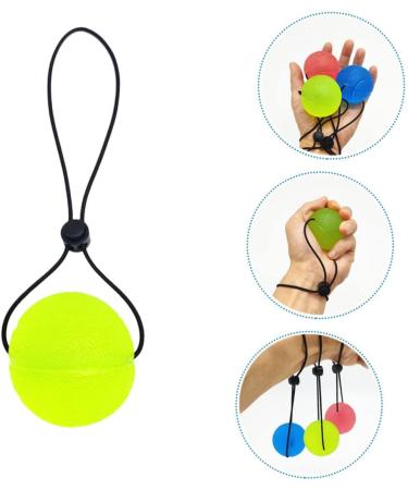 Goohochy Fitness Equipment - Gel Hand Training Ball | Finger & Wrist Developer | Decompression Relaxation Ball - TPE 20x5cm Yellow - Buy Online on GoSupps.com