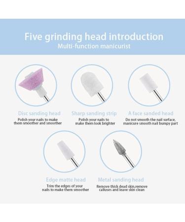 Esenlong Electric Nail Drill Cordless Portable Rechargeable Electric Manicure Set for Acrylic Gel Nails M 1.0 - Buy Online on GoSupps.com