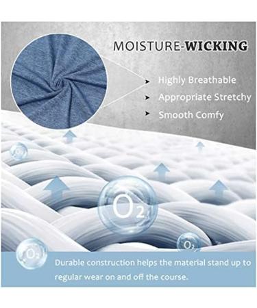 Vldnery Women's Short Sleeve Golf Shirt | V-Neck Loose Fit Tennis Polo T-Shirt - XX-Large Blue - Buy Online on GoSupps.com