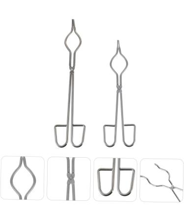 Exceart 2-Pack Beaker Clamp & Ticker Tongs - Stainless Steel Laboratory Brackets for Chemical Deliveries & Cremation - Buy Online on GoSupps.com