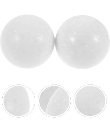 Vanzack 1 Set Gymnastics & Massage Rolling Balls - Hand Exercise with Baoding Balls - White Jade Fitness 5x5cm - Buy Online on GoSupps.com