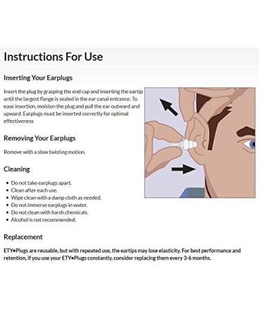 Etymotic Research ER20 High-Fidelity Earplugs - Universal Hearing Protection for Concerts, Musicians, Airplanes, and Motorcycles (Standard, Clear Stem with Blue Tip) - Buy Online on GoSupps.com