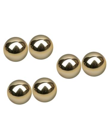 Beaupretty 6 StK Gymnasikball from brass massage devices Hand massage balls Hand exercise Massageball Foot massager Handballs fitness balls for the hand portable massage ball truck metal handball