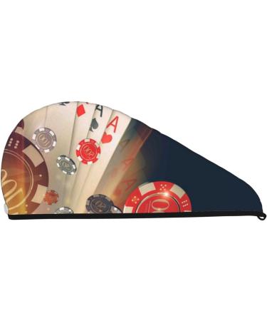 Buy Casino Poker Chips Microfiber Hair Towel | Soft Absorbent Quick Dry Wrap for Women | Ideal for Long Curly & Thick Hair - Buy Online on GoSupps.com