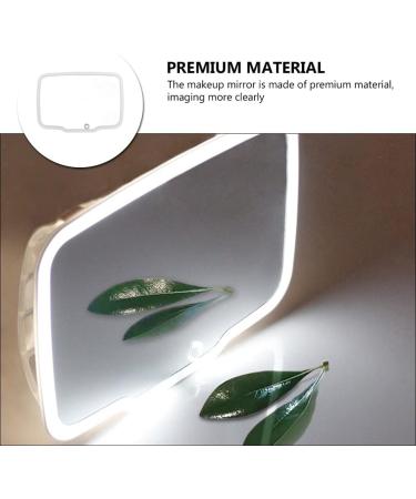 Minkissy Car Vanity Mirror Sun Shading Cosmetic Mirror Car Sunshade Mirror Car Cosmetic Mirror Automotive Visor Vanity Mirror Clip on Visor Mirror Universal Makeup Mirror Abs White - Buy Online on GoSupps.com