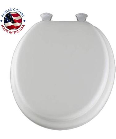 Mayfair 13EC 000 Soft Toilet Seat - Easy Removal, Round, White - 1 Pack - Buy Online on GoSupps.com