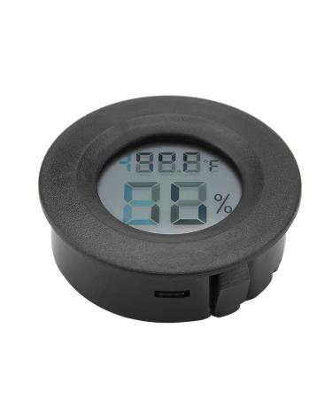 Mini Digital Hygrometer Thermometer | Indoor Humidity Temperature Monitor with Large LCD Display and Backlight for Reptile - Black - Buy Online on GoSupps.com