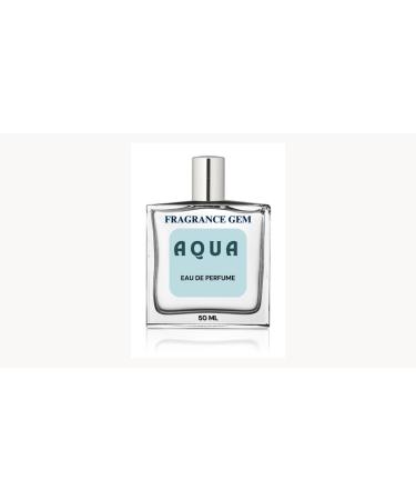 Fragrance Gem Aqua Perfume for Men | Eau De Parfum Spray |Fresh Spicy Fragrance Accords | 50 ml