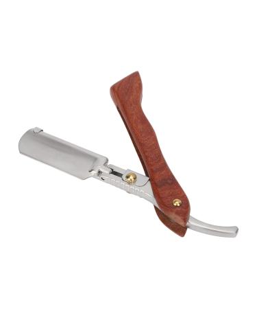 Straight Edge Razor with PU Leather Bag - Portable Rambar Beard & Hairdressing Razor for All Skin Types (Blade Not Included) | International Shipping Available - Buy Online on GoSupps.com