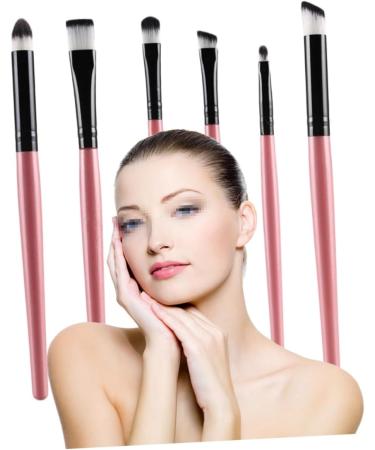 Housoutil 6pc Set Eyeliner Eyebrow Brush Eye Powder Brush Long Handle Eyeshadow Makeup Brush Cosmetics Brush Major Eye Shadow Brush - Buy Online on GoSupps.com