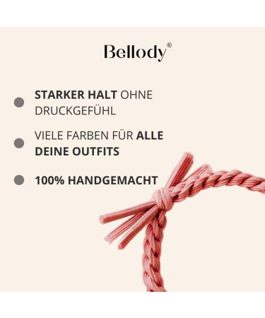 Bellody Original Hair Tie - Sundance Edition | Stylish Braided Hair Tie Set (4 Pack - Ibiza Orange) | Women s Hair Accessories - Buy Online on GoSupps.com