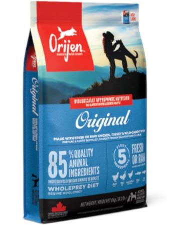 Orijen Original Dog | 3 Pack | 3 x 340 g | Complete Food for Adult Dogs | 85% High Quality Animal Ingredients | Coated with Freeze-Dried Raw Ingredients - Buy Online on GoSupps.com