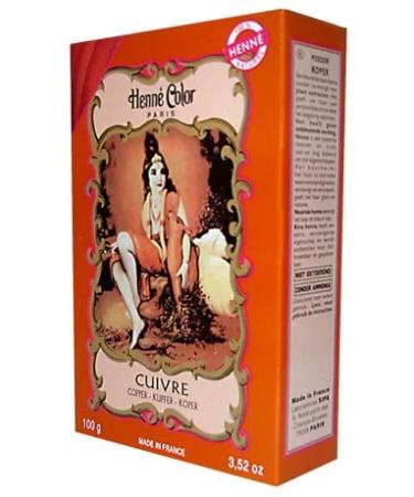 Buy Henna Colored Powder Copper 100g - Premium Quality for Natural Hair Dye & Art | Fast International Shipping - Buy Online on GoSupps.com