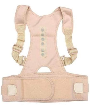 Adjustable Adult Correction Belt Sitting Back Posture Corrector Magnetic Therapy Posture Brace Shoulder Spine Back Brace Support (Color : Black Size : XX-Large) Feito na China Full moon lofty