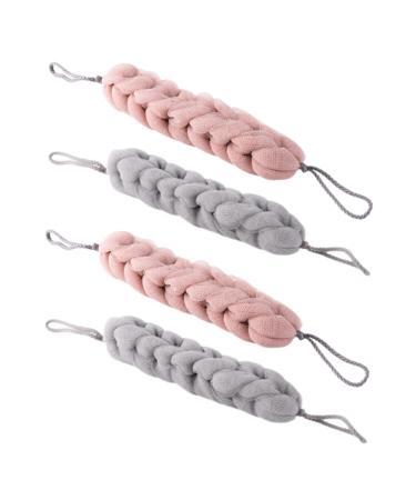 FRCOLOR 4pcs Shower Loofa Shower Pouf Body Loofah Shower Sponge Loofah Scrub Loofah Brush Loofah Mitt Shower Puff Natural Loofah Bath Sponge Body Scrubber Exfoliator Sponge Ball Elegant 1 Count (Pack of 1)
