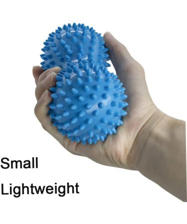Stingy Spiked Massage Ball - Peanut Shape Hand & Foot Device for Deep Muscle Relaxation - 2 Pack Blue - Buy Online on GoSupps.com