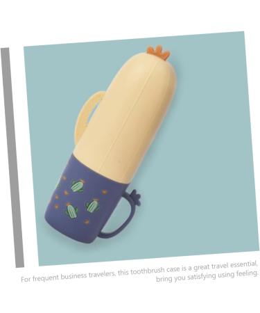 Balacoo Portable Toothbrush Holder - Travel-Friendly Organizer & Wash Cup | Blue 21.5x5.2cm - Ideal for Trips & Dental Care - Buy Online on GoSupps.com