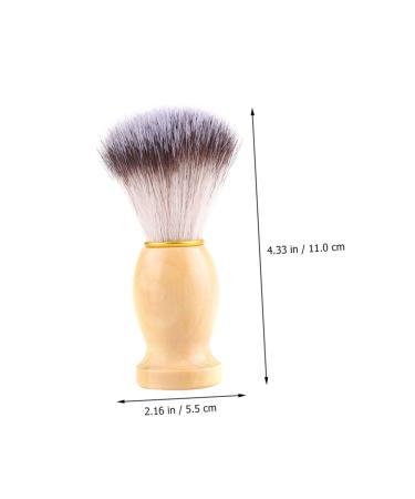 Buy NOLITOY Wooden Shaving Brush for Men - Soft Hair Beard Brush with PBT Wooden Handle | International Shipping Available - Buy Online on GoSupps.com