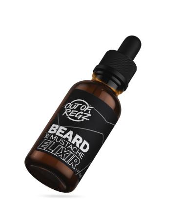 Out of Regz Beard Growth Elixir for Men - Nature Oils Blend Beard Grow Serum Non-Greasy Moisturizer Strengthens Follicles & Thickens Beard - Ultimate Beard Thickener for Men