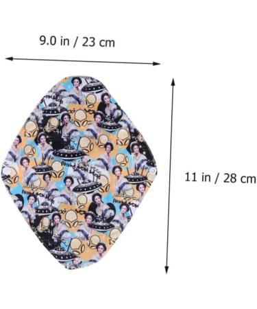 Reusable Bamboo Charcoal Menstrual Pads 4pcs Set | Washable Cloth Feminine Napkins & Panties - Buy Online on GoSupps.com