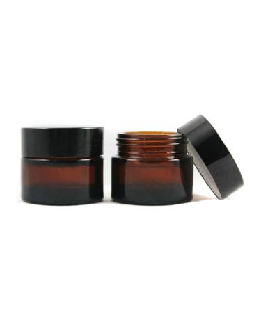 Buy 2pcs 100ml Brown Refillable Cosmetic Jars - Glass & Screw Top Face Cream & Lip Balm Containers - International Shipping Available - Buy Online on GoSupps.com