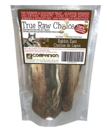 True Raw Choice PET-TCP-81522 80gm Rabbit Ears