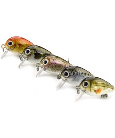 FOVONON Crankbaits Set Lure Fishing Hard Baits Swimbaits Boat Ocean Topwater Lures Kit Fishing Tackle Minnow Vib Set for Trout Bass Perch Fishing Lures with Box F103 - Buy Online on GoSupps.com