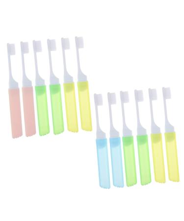 Minkissy 12th trip toothbrush portable toothbrush folding tools Auspin tool tooth hygiene cleaning brush practical toothbrush creative toothbrushes manual braces travel nylon