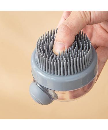 Scalp Massager Shampoo Brush - Silicone Scalp Care for Men Women Kids & Pets - Khaki - Buy Online on GoSupps.com