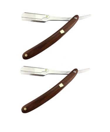 Minkissy 2 pieces of men's razor Rasuradoras Para Hombres men's razor to shave foldable razors of straight razor vintage-safe manueller razor safe razor