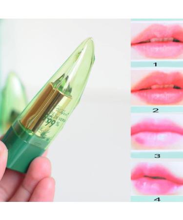 Aloe Vera Lipstick Set - Long Lasting, Moisturizing & Color Changing (3 Pcs) - Buy Online on GoSupps.com