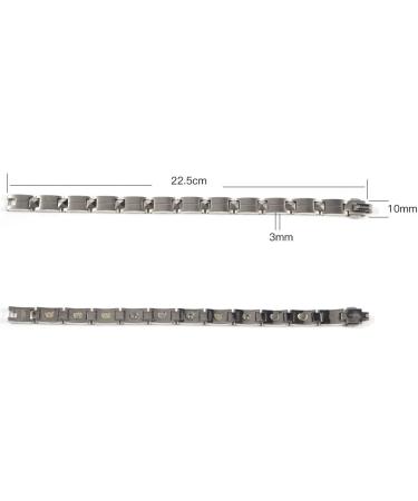 EnerMagiX Titanium Magnetic Lymph Detox Bracelets for Men & Women - Boost Energy & Wellness - 0573 - Buy Online on GoSupps.com