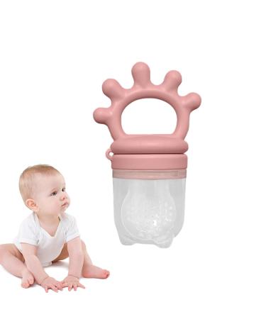Silicone Baby Fruit Feeder & Teether - Reusable Pacifier for Soothing Gums | Voihamy Rose Red - Buy Online on GoSupps.com