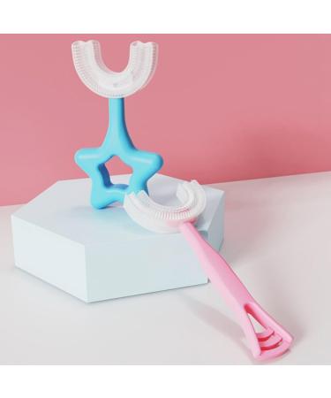 Safe Silicone Head U-Shaped Toothbrush for Kids - Whole Mouth Cleaning Child-Friendly & Washable - Shop Internationally - Buy Online on GoSupps.com