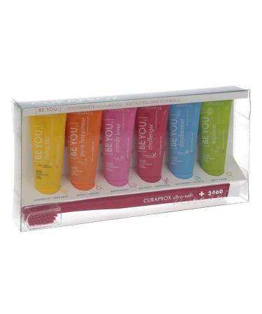 CURAPROX be you mix set 6 toothpastes + 1 toothbrush 6X10ml