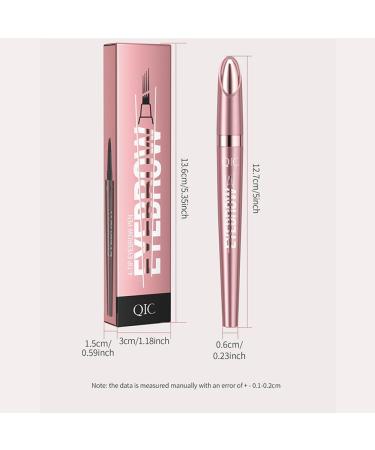 Magic Eyebrow Pencil with 4 Fork Tip 3D Microblading Eyebrow Pen Eye Brown Makeup Long-Lasting Eyebrow Pencil Long-lasting Natural Makeup Fine Stroke Magic Eyebrow Pencil Stay on All Day (Light Brown) - Buy Online on GoSupps.com
