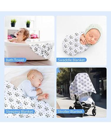 Miracle Baby Cotton Muslin Swaddle Blanket - 115x150cm - Pandaa Layer - Boys & Girls - Summer Essential - Buy Online on GoSupps.com