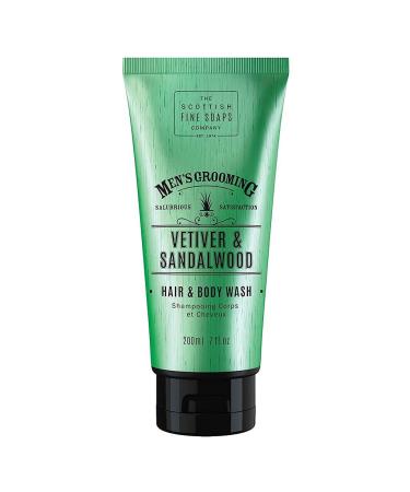 Scottish Fine Soaps - Men's Grooming Vetiver & Sandalwood Hair & Body Wash - 200ml