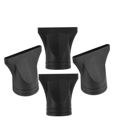 Baluue 4pcs Hair Accessories Hair Dryer Adapter Hair Dryer Hair Dryer Narrow Nozzle Plastic Black
