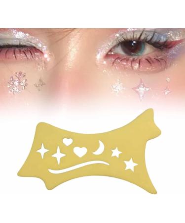 Generic Silicone Eyeliner Stencil Eye Aid Tool Silicone Eyeliner Aid Eyeshadow Eyeliner Tool for Lady Yellow - Buy Online on GoSupps.com