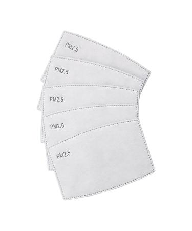 30 PM 2.5 Face Mask Filters with Activated Charcoal - PM2.5 Facemask Filters with Activated Carbon - 5 Layers - for Use with Washable Face Masks
