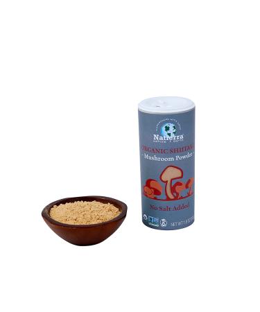 Natierra Organic Shiitake Mushroom Powder 1.8 oz - Superfood Boost for Health & Cooking - Buy Online on GoSupps.com