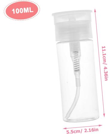PLAFOPE 1 Set Nail Polish Remover Bottle Travel Empty Pump Bottle Empty Bottle Push down Pump Bottle Travel Bottle Liquid Press Pumping Makeup Remover Bottle White Pp - Buy Online on GoSupps.com