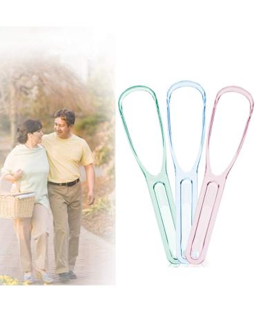 Guohanfsh Tongue Cleaner Bad Breath Remover Scraper Brush - Oral Care Hygiene Dental Cleaning Tools - Buy Online on GoSupps.com