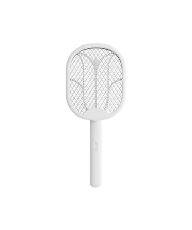 Folding Electric Mosquito Lamp Swatter 3 in 1 USB Rechargeable UV Light Mosquito Fly Killer Bug Zapper Camping Antimosquitos X White