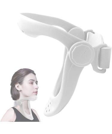 Neck support proofreading for the head posture forward cervical spine tractor to relieve neck pain relief of pressure on the spine for children school studies reading white