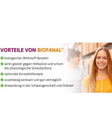 Biofanal Vaginal Tablets for Fungal Infections - Nystatin 6 Tablets - Effective Relief - Buy Online on GoSupps.com