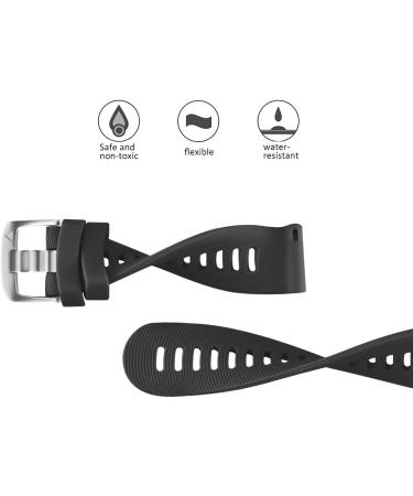 NotoCity 20mm Replacement Band for Garmin Forerunner 645/245 and Galaxy Watch 5/4 - Black - Buy Online on GoSupps.com