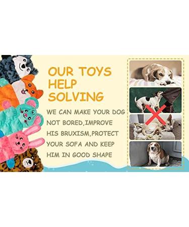 AWOOF No Stuffing Dog Toy 5 Pack Crinkle Squeaky Dogs Teething Chew Toys Set for Small Medium Large Breed Puppies Aggressive Chewers Durable Birthday Interactive Plaything Dogs Doggies Toys Land animals - Buy Online on GoSupps.com