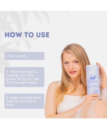 Eco Bath London Relaxing Epsom Salt Soak 250g - White - Pack of 1 - Buy Online on GoSupps.com